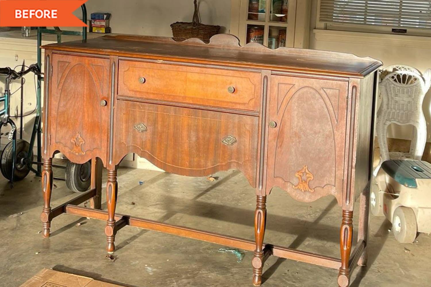 Old buffet deals table